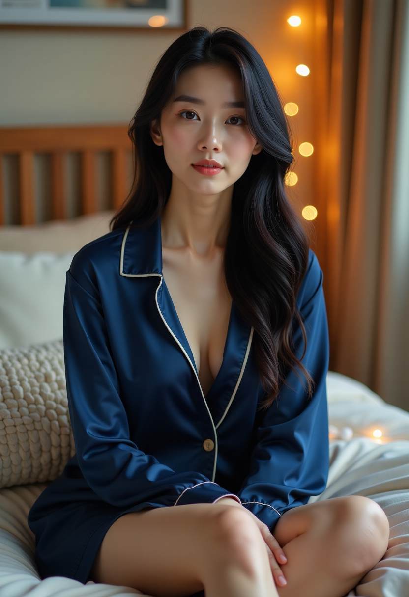 晚风吻过山岚